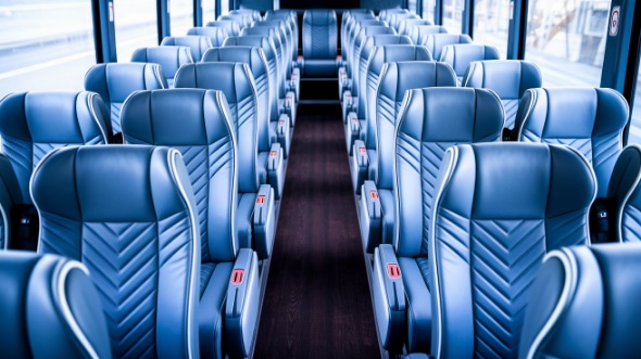 56 passenger charter bus interior