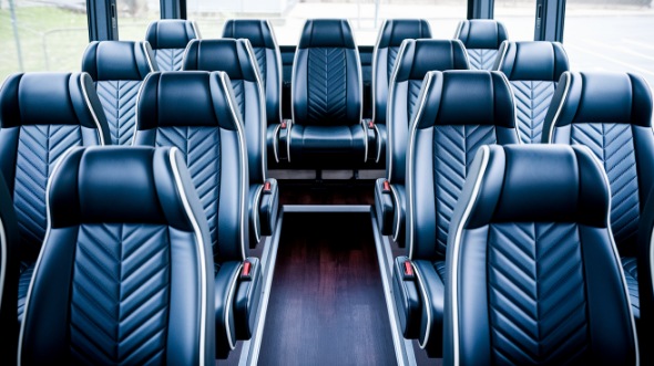 hammond 25 passenger minibus inside