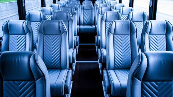 hammond 28 passenger minibus inside