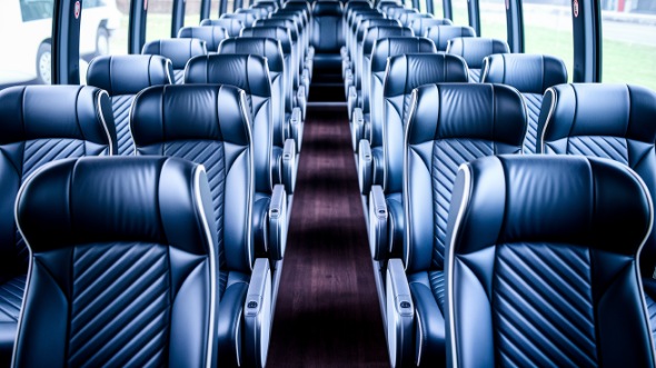 hammond 50 passenger charter bus inside