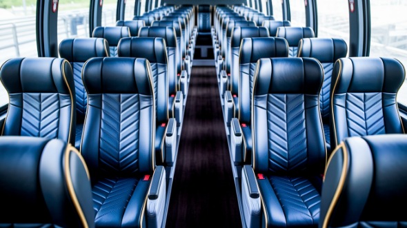 hammond 54 passenger charter bus inside