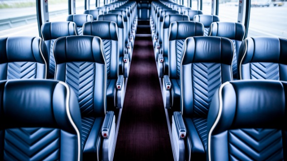 hammond 55 passenger charter bus inside