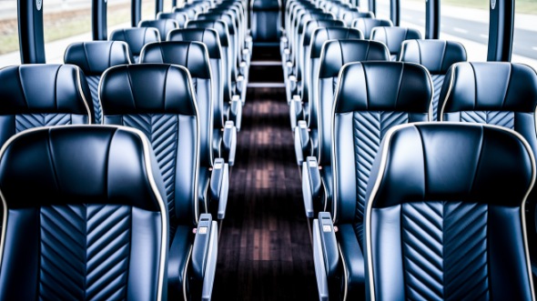 hammond 56 passenger charter bus inside