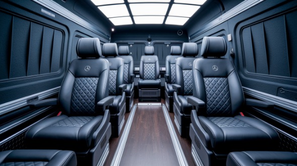 sprinter van with driver interior